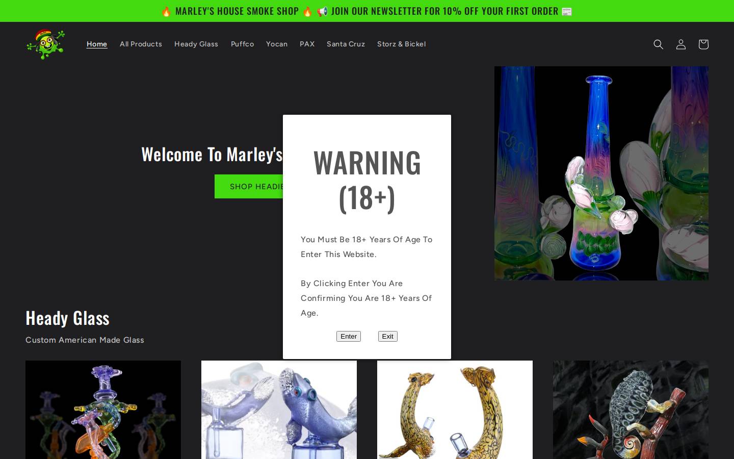 marleyshouseonline.com homepage screenshot