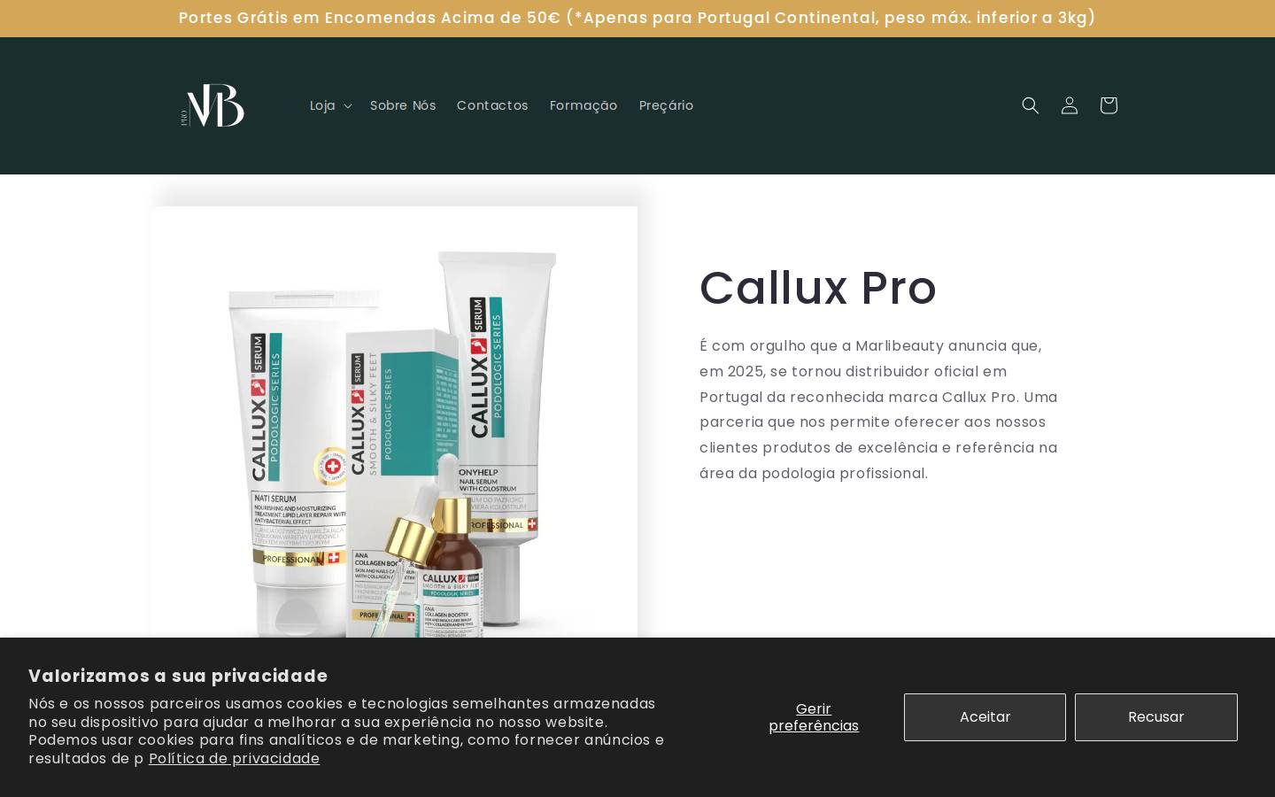 marlibeauty.pt homepage screenshot