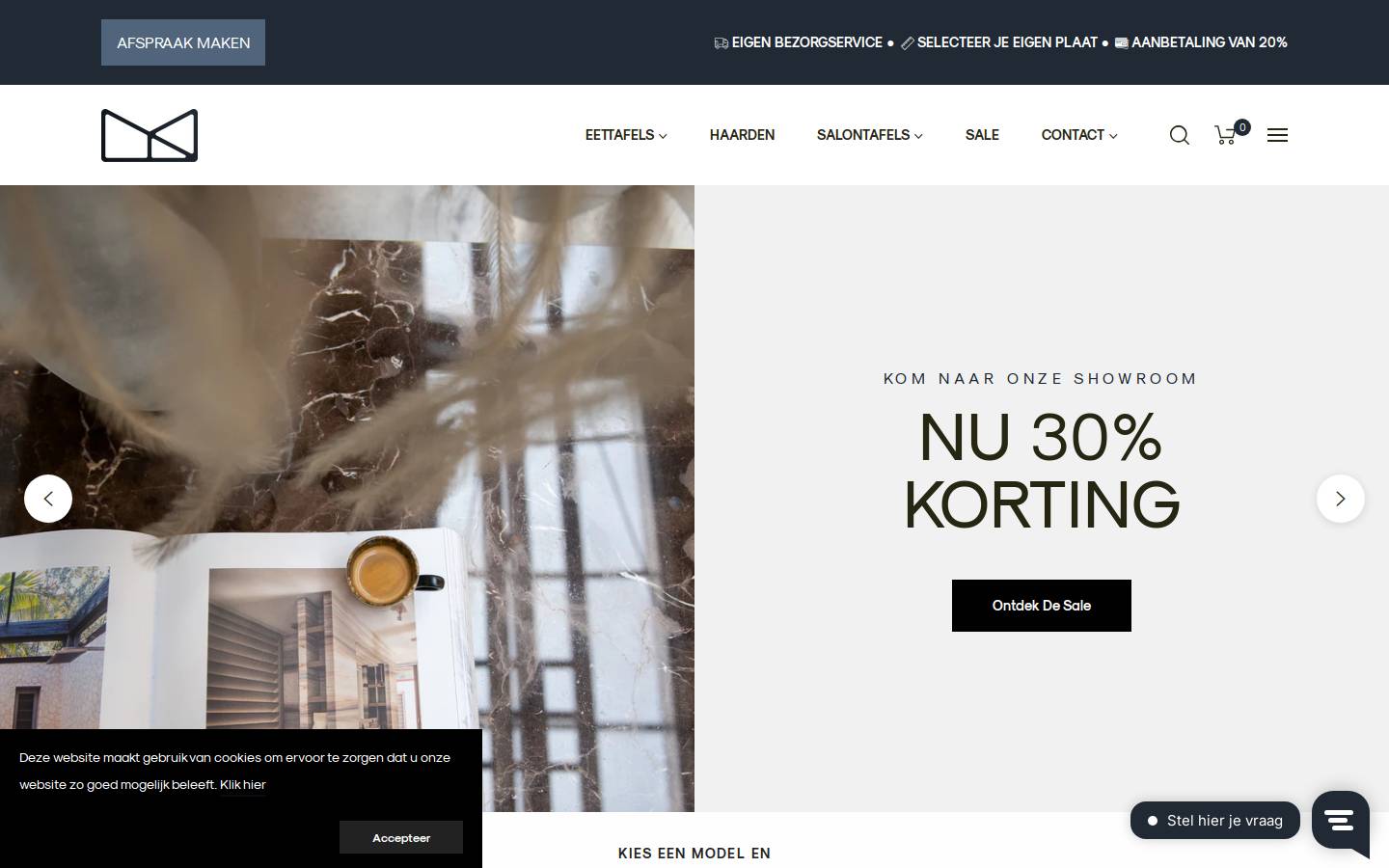 Marmertafel homepage screenshot