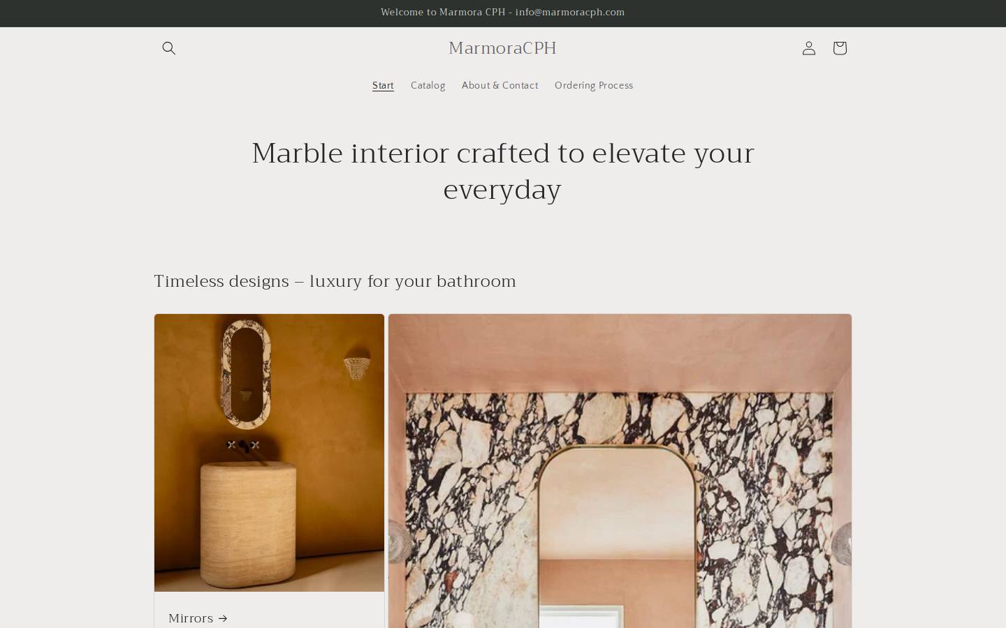 marmoracph.com homepage screenshot