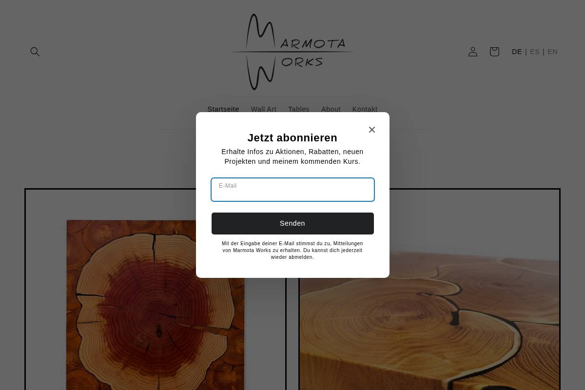marmotaworks.com homepage screenshot