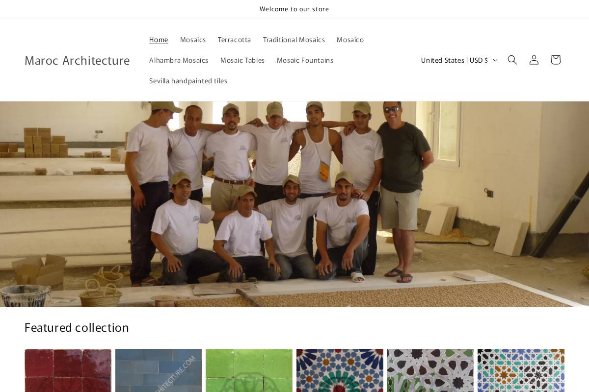 marocarchitecture.com homepage screenshot