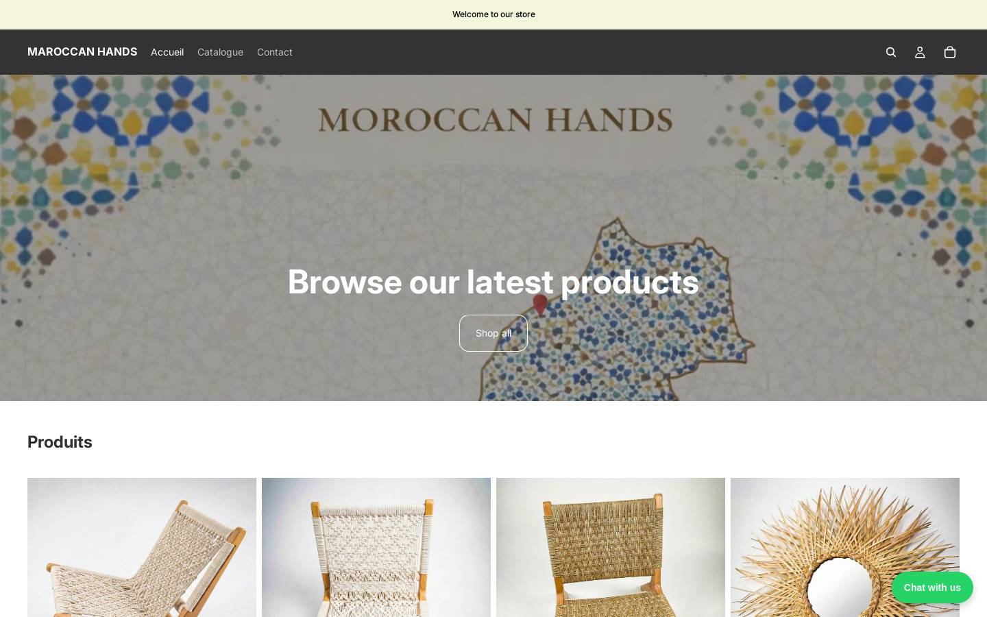 maroccanhands.shop homepage screenshot