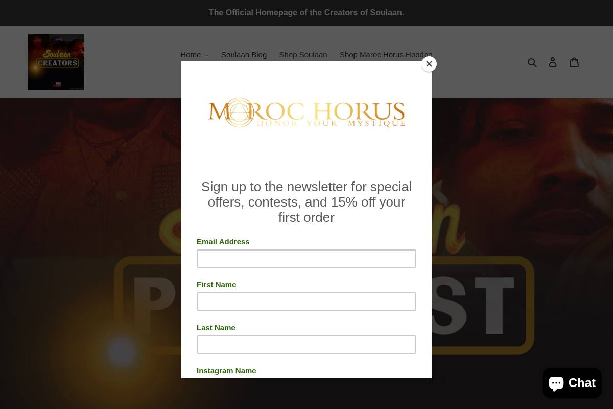 marochorus.com homepage screenshot