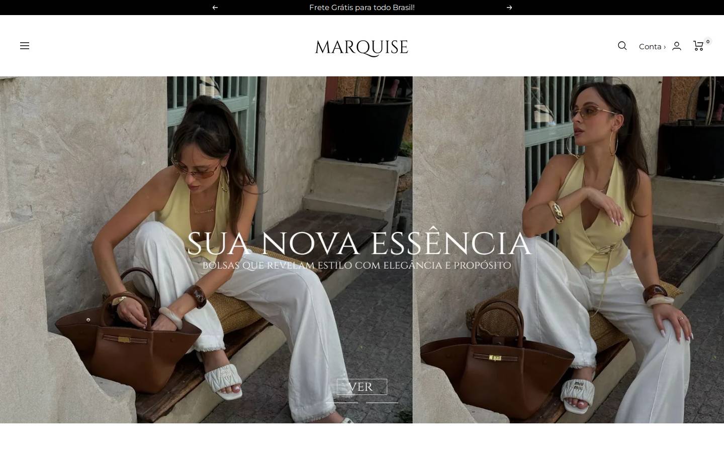 marquisebolsas.com.br homepage screenshot