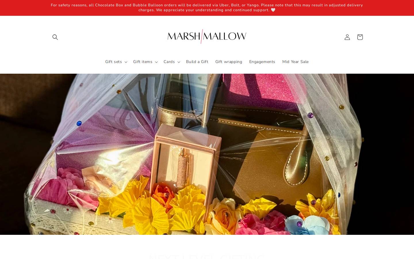 marshmallowgifts.com homepage screenshot