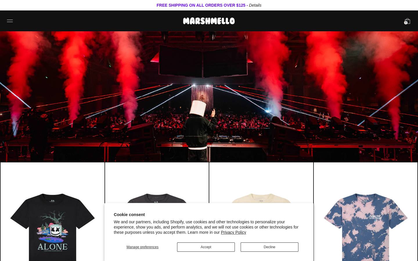 marshmellomusic.com homepage screenshot