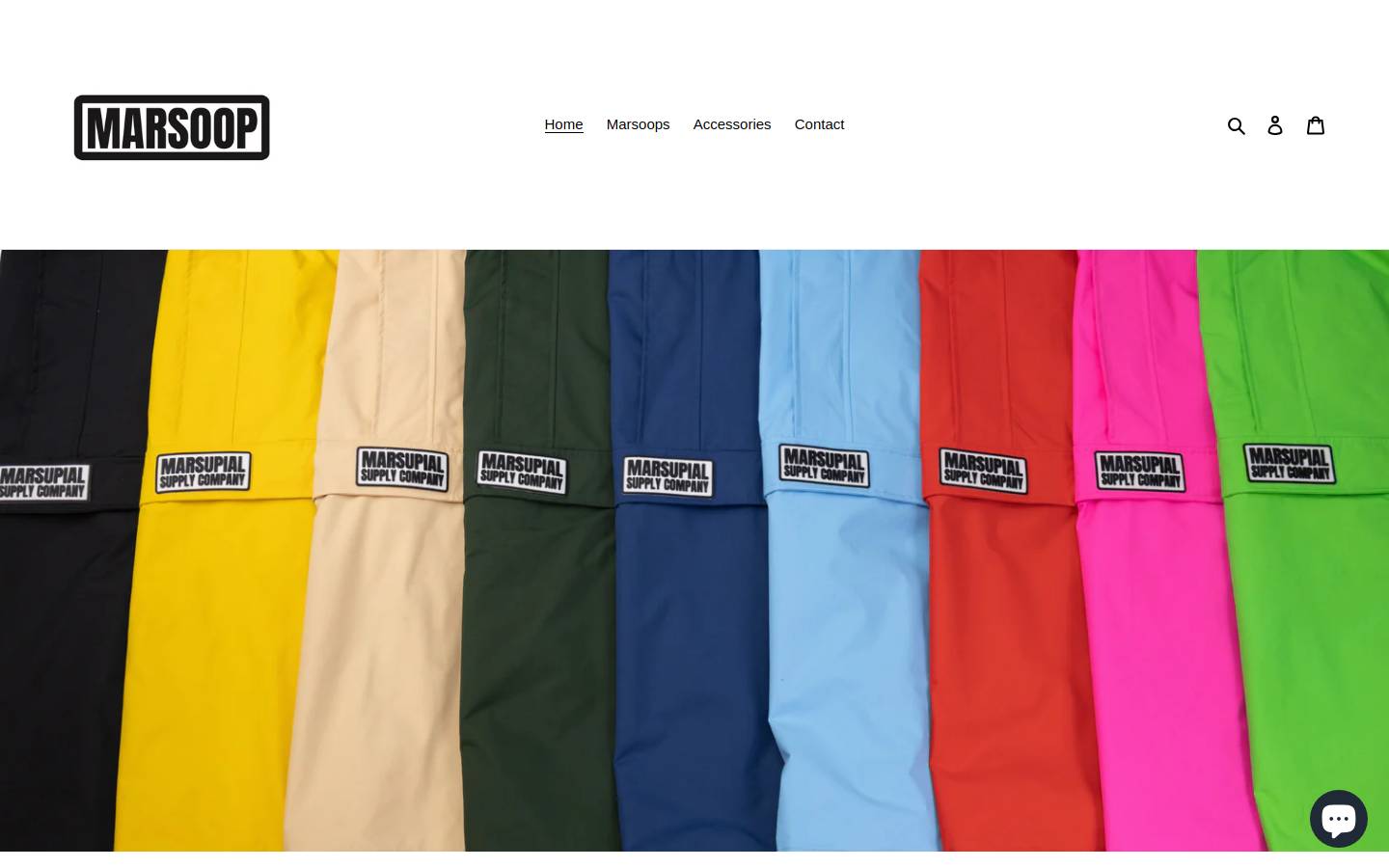 marsupialsupply.com homepage screenshot