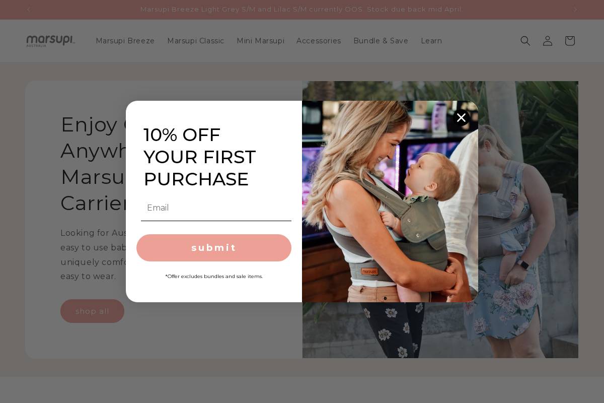 marsupiaustralia.com.au homepage screenshot