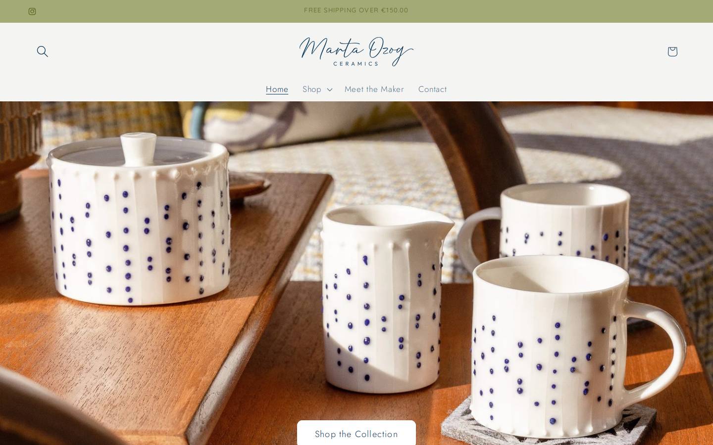 martaozogceramics.ie homepage screenshot