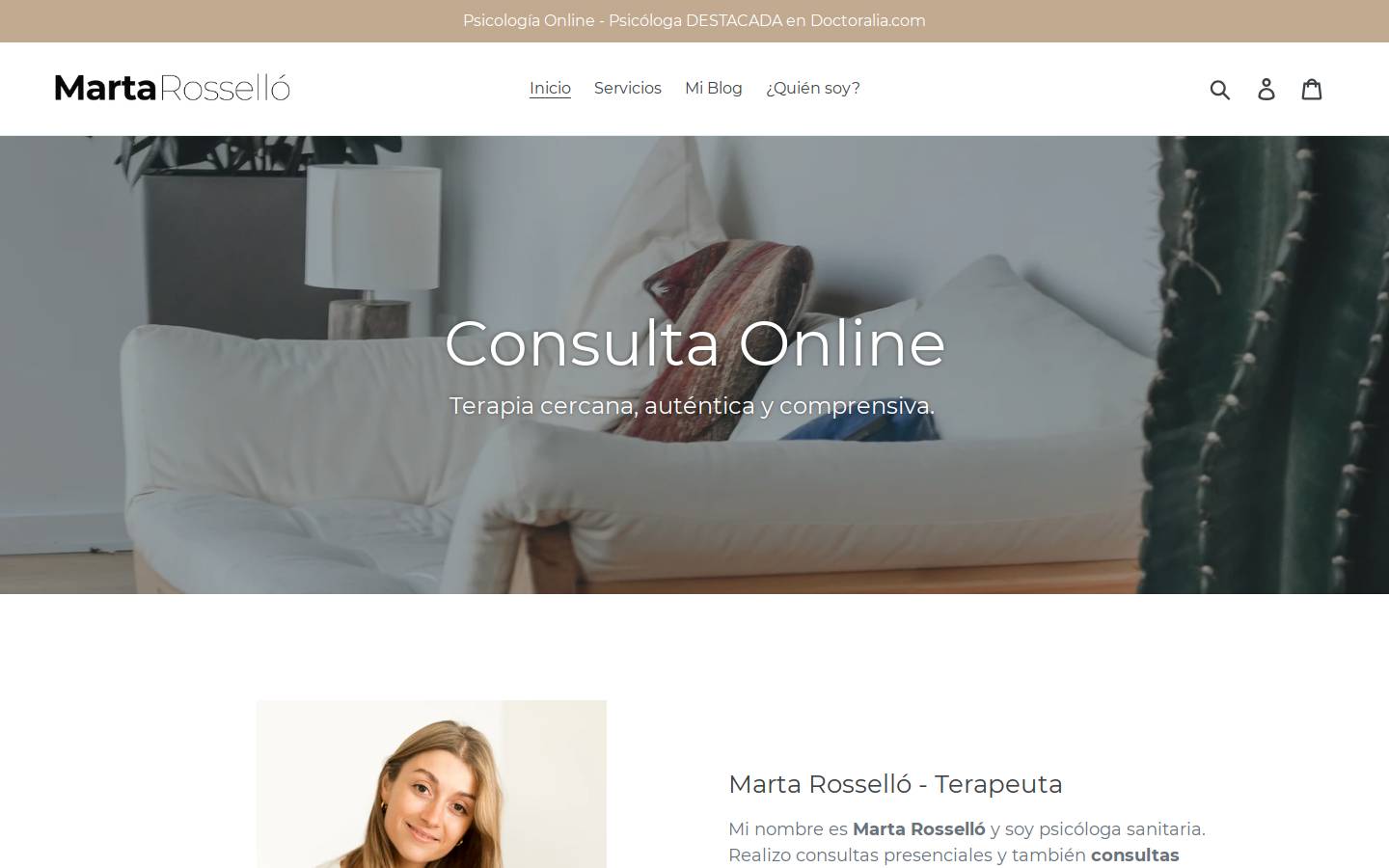 martarossellosans.com homepage screenshot