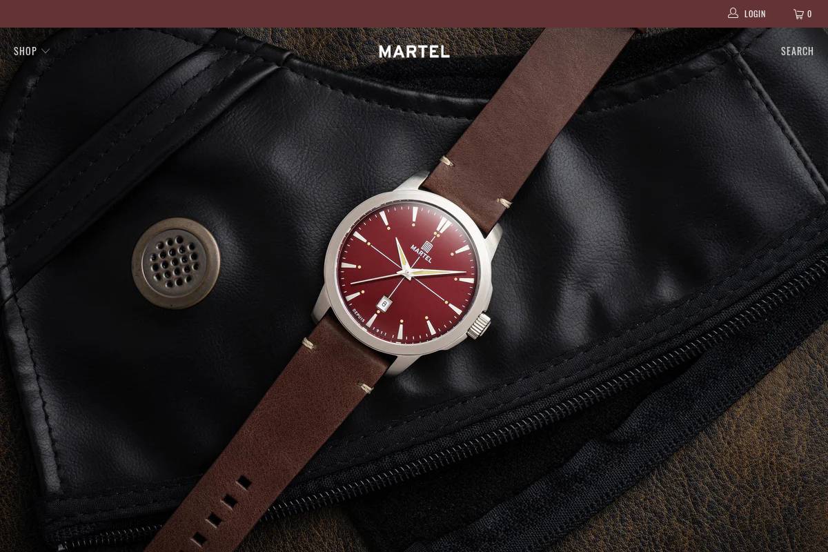 martel1911.com homepage screenshot