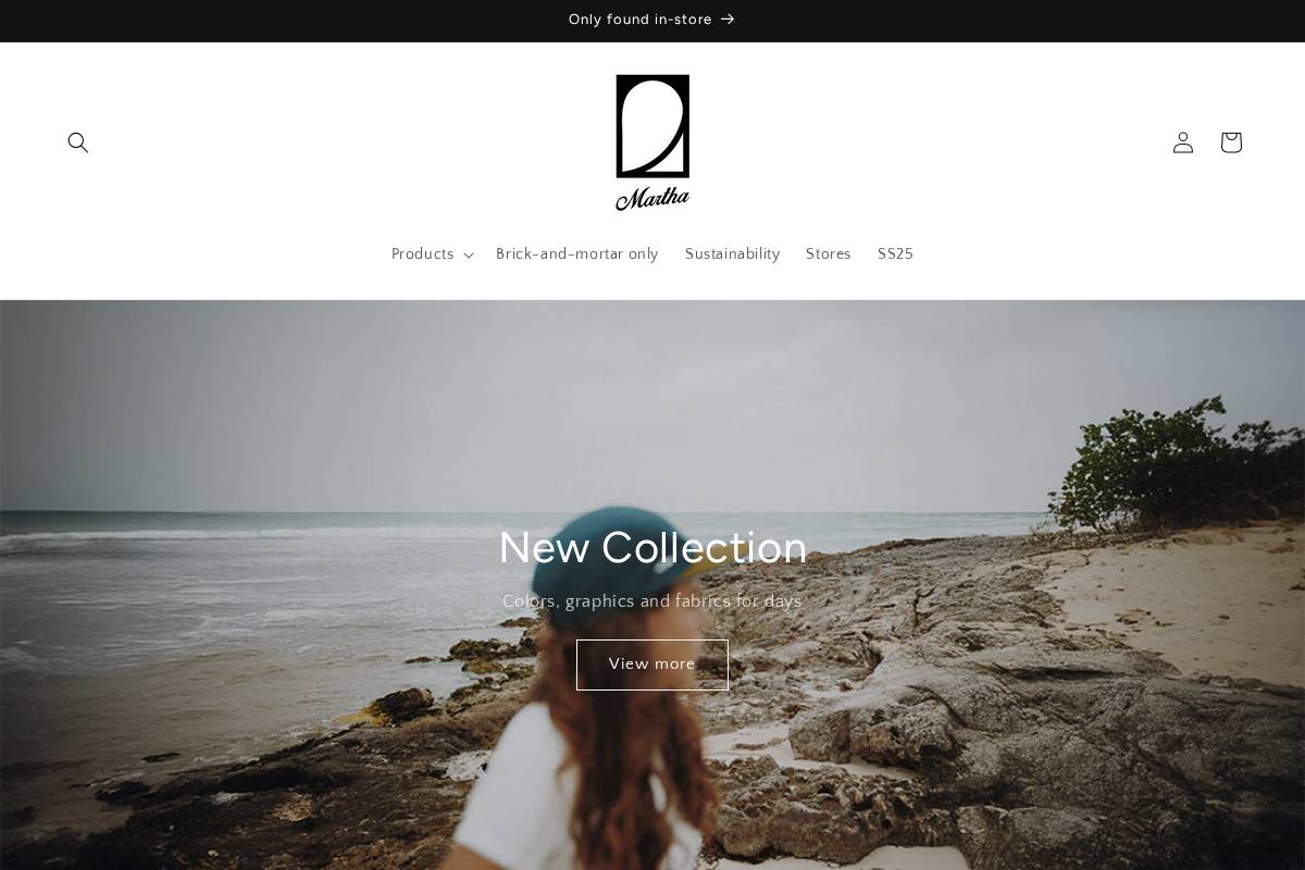 marthaheadwear.com homepage screenshot