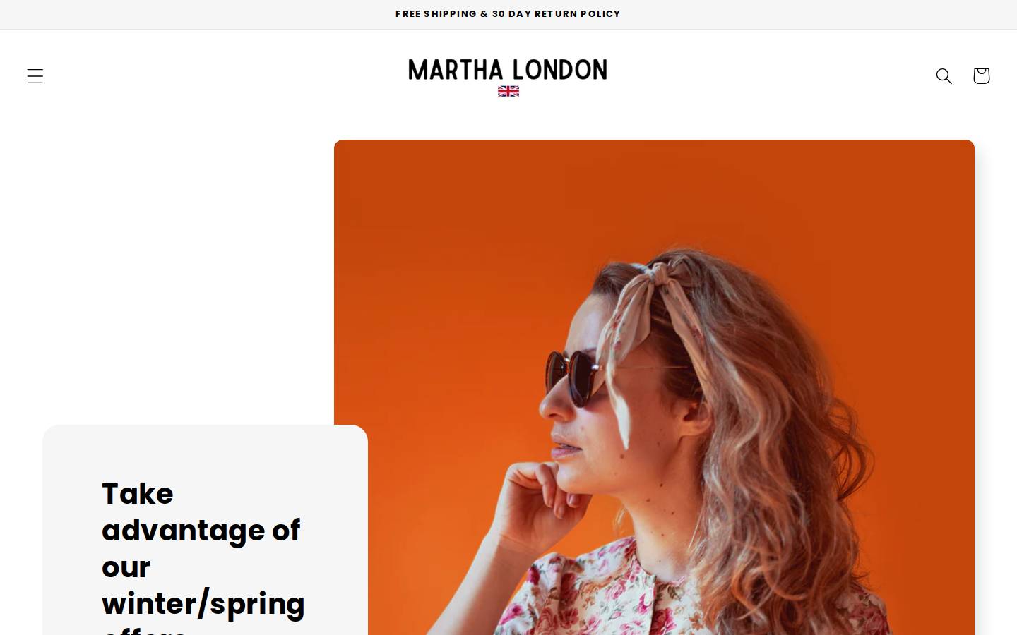 Marthalondon homepage screenshot