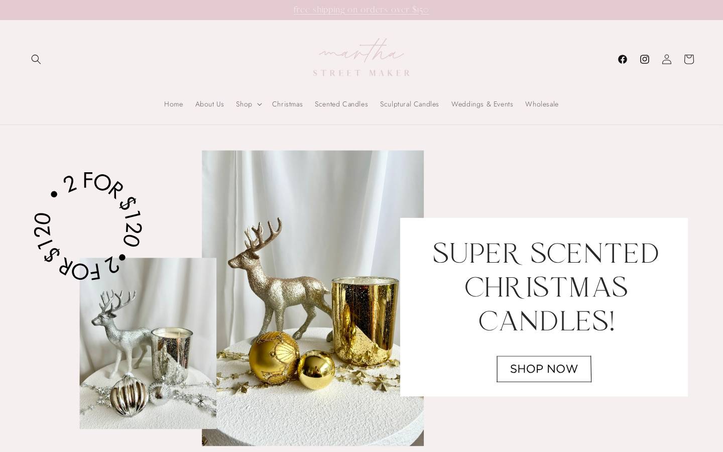 marthastreetmaker.com.au homepage screenshot