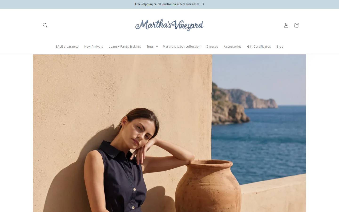 marthasvineyardlifestylecollections.com homepage screenshot