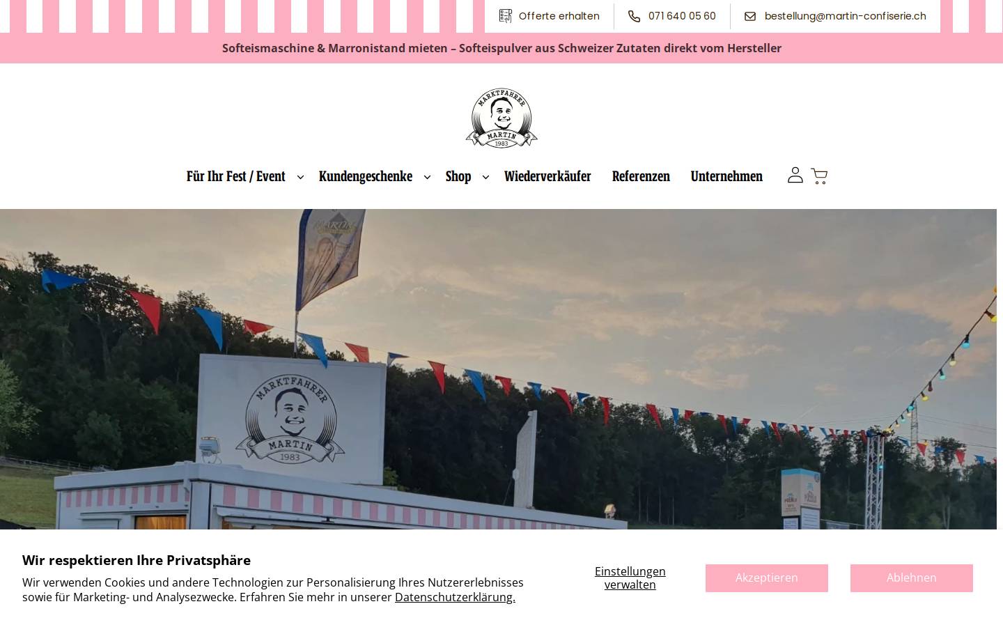 martin-confiserie.ch homepage screenshot