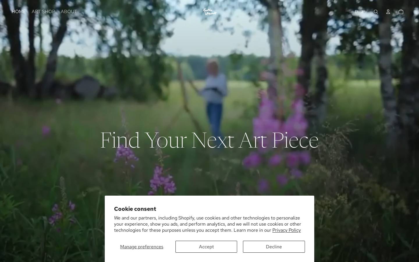 martina-uthardt.com homepage screenshot