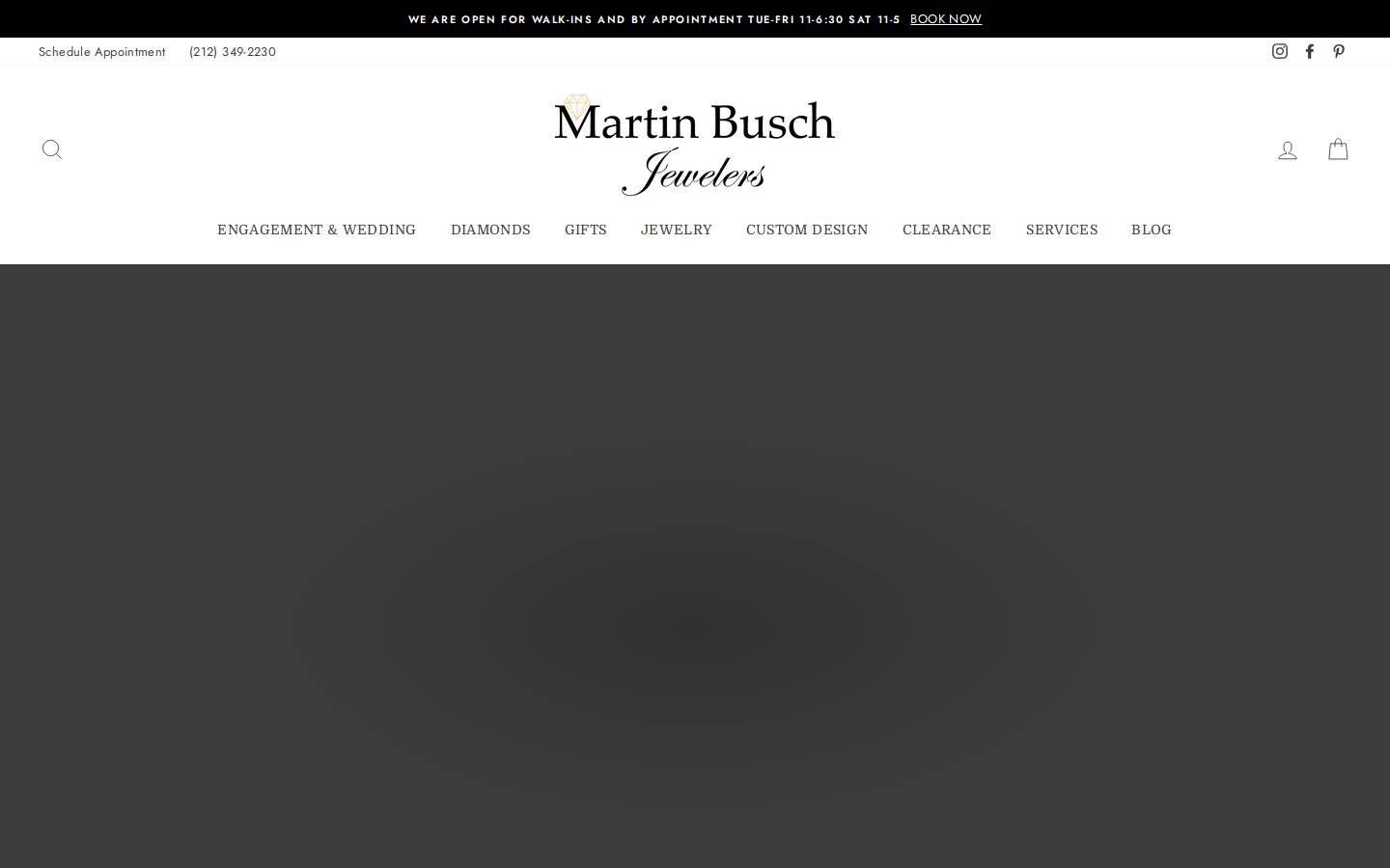 martinbuschjewelers.com homepage screenshot