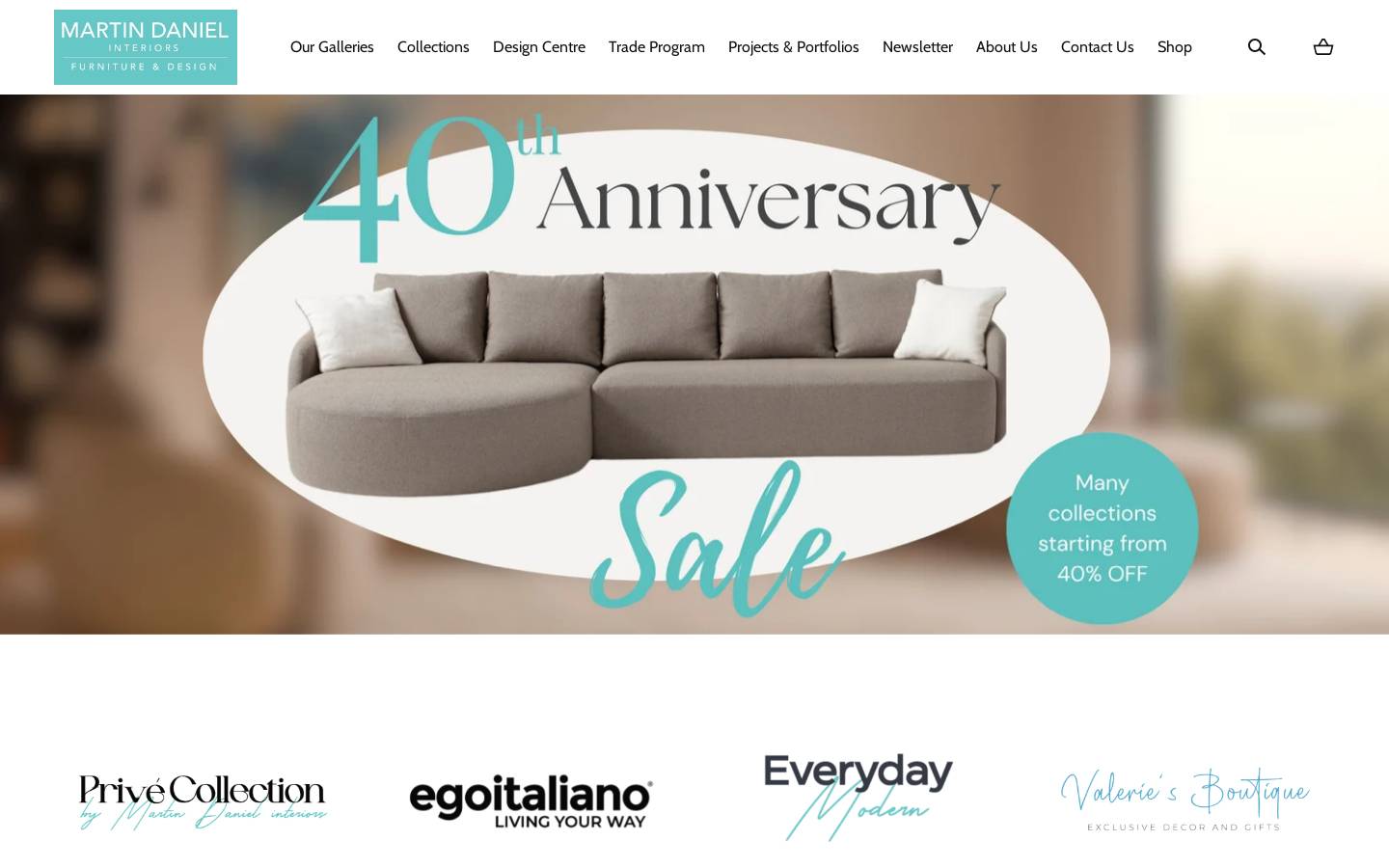 martindanielinteriors.com homepage screenshot