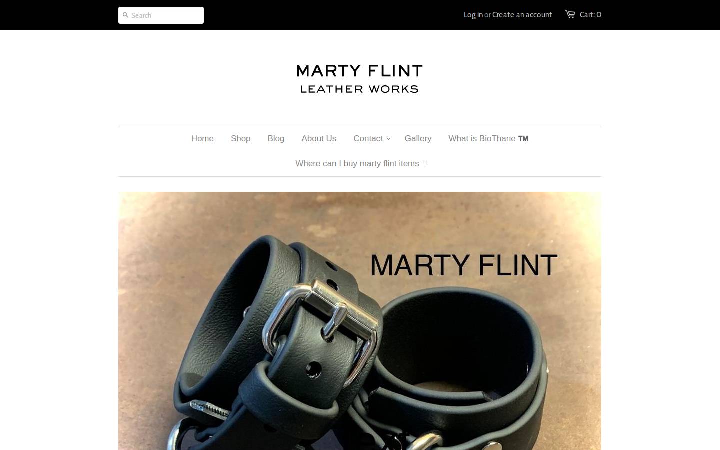 martyflint.com homepage screenshot