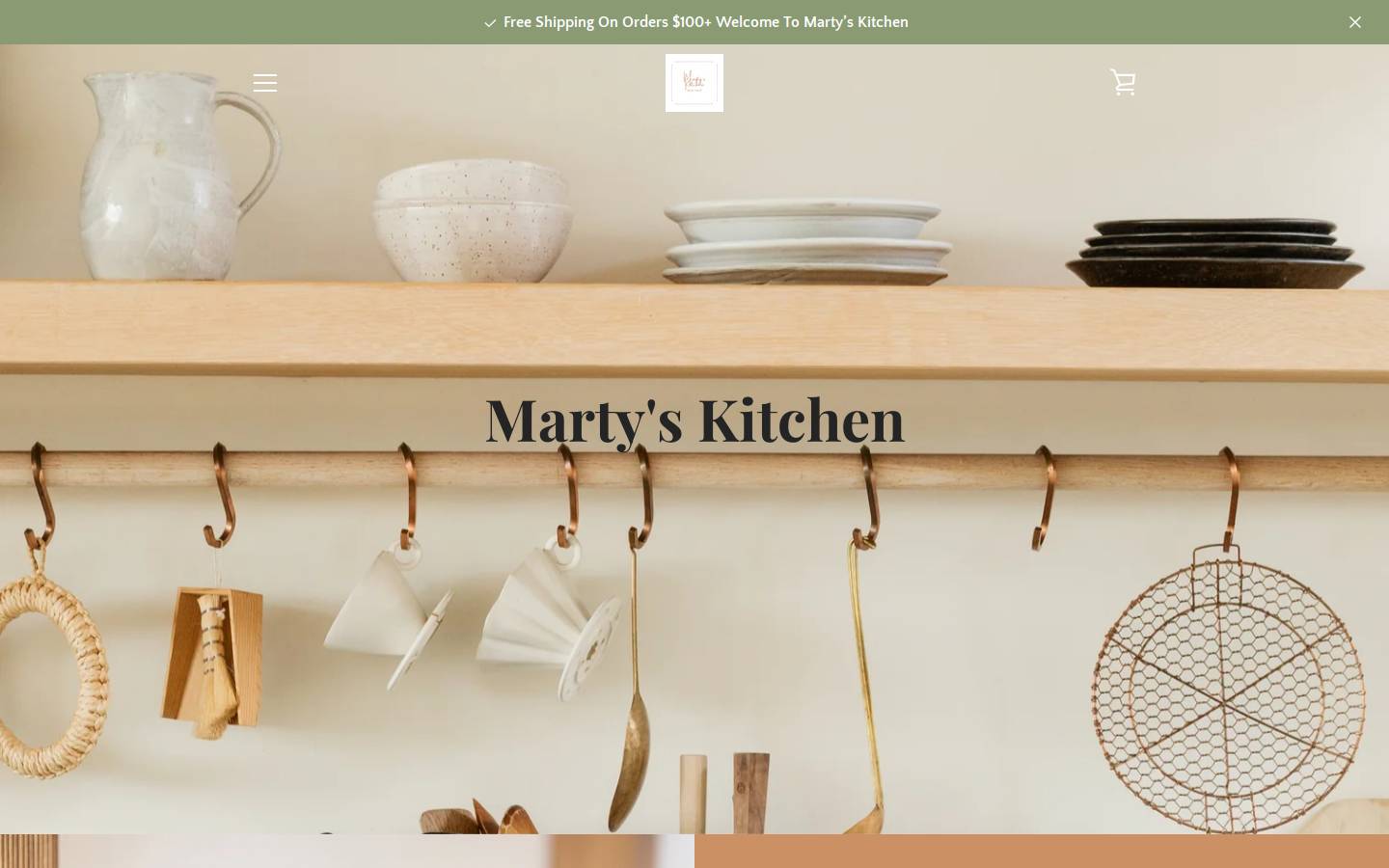 martyskitchen.co homepage screenshot