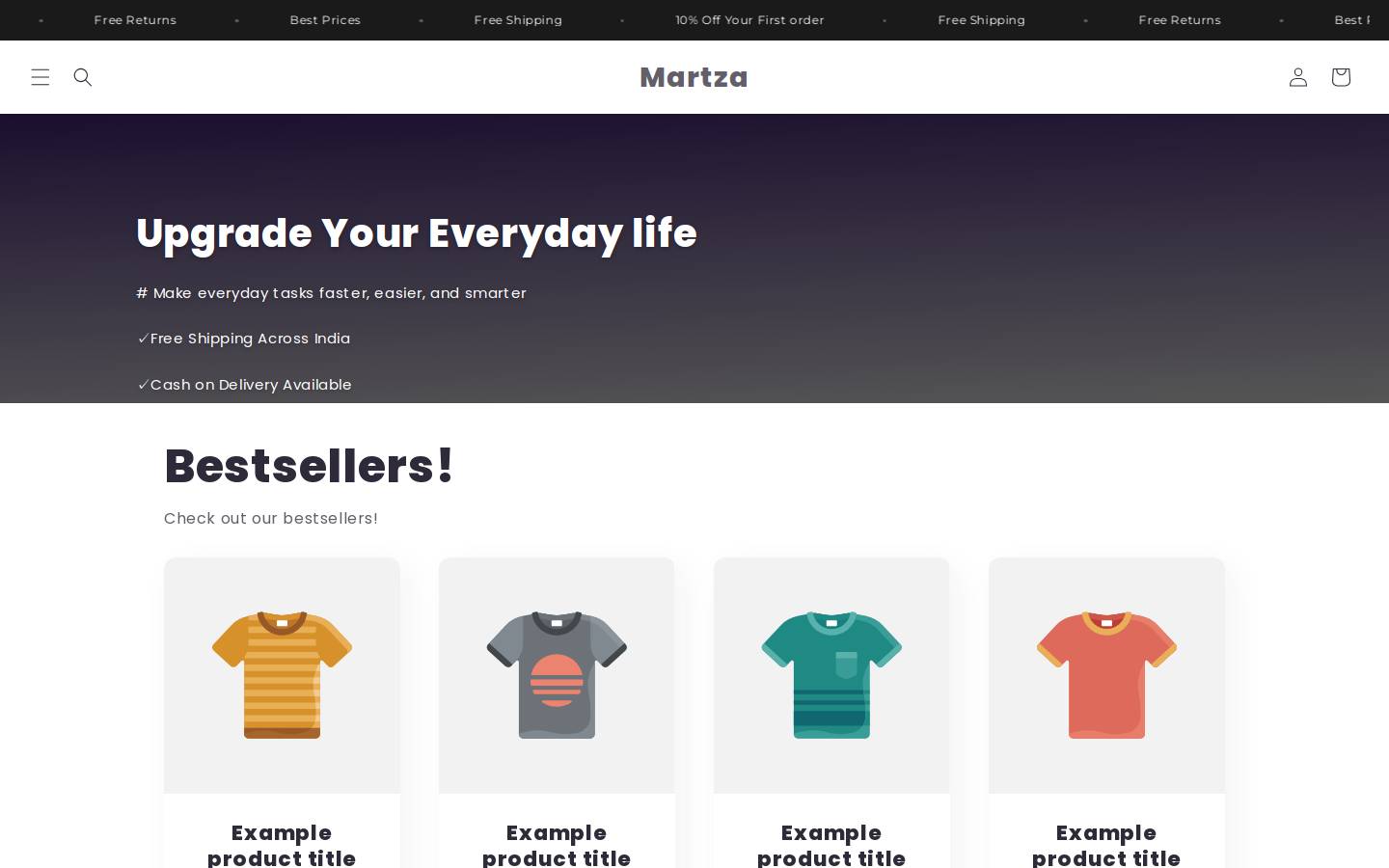 martza.in homepage screenshot