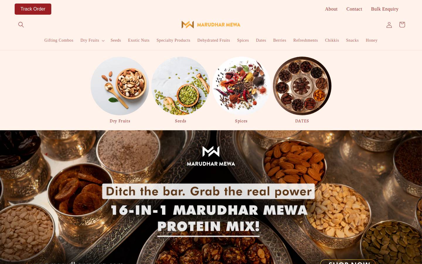 marudharmewa.com homepage screenshot