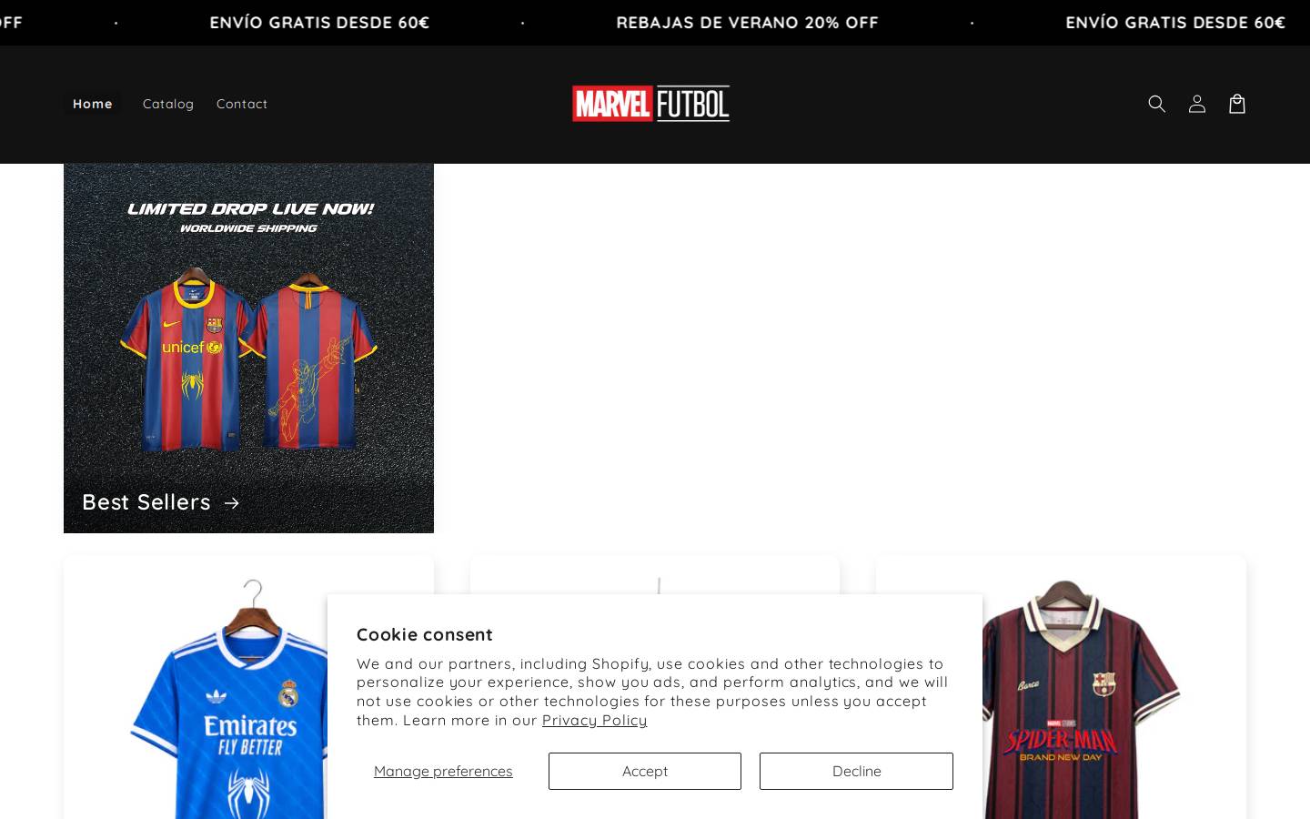 marvelfutbolst.com homepage screenshot