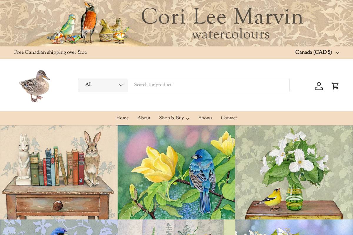 marvindale.ca homepage screenshot