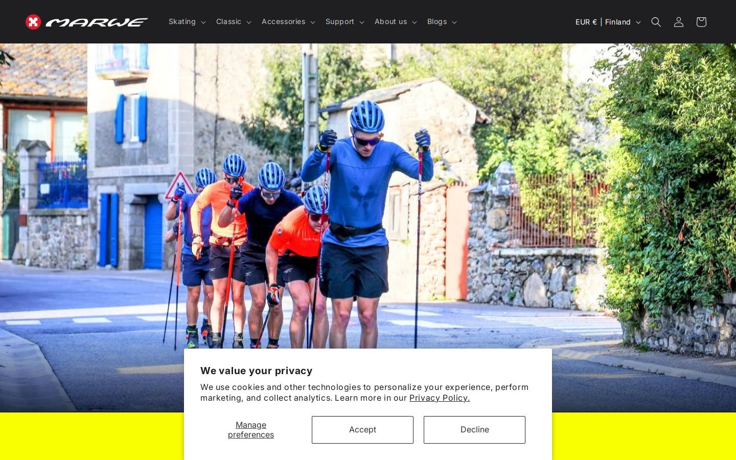 Marwe homepage screenshot