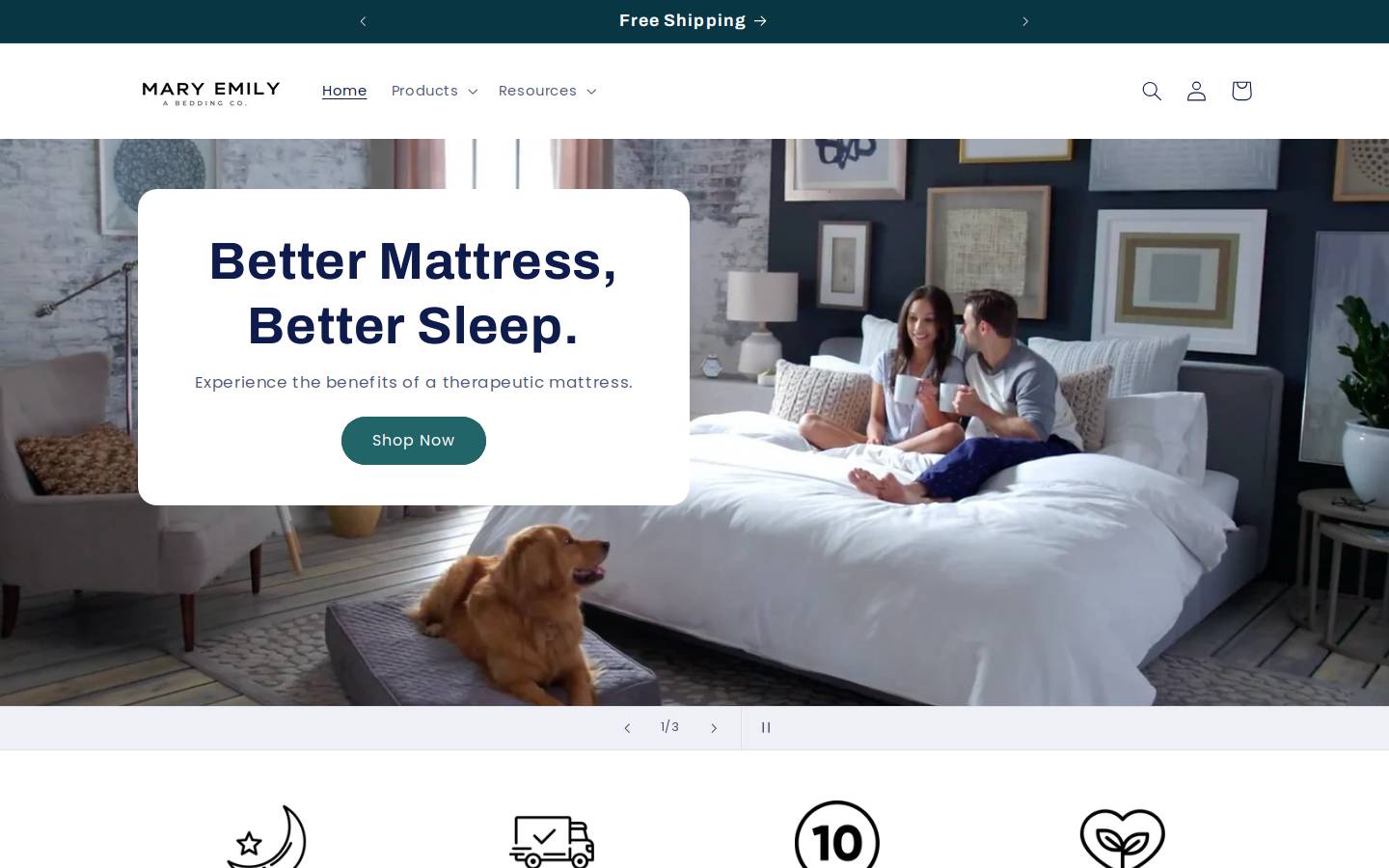 maryemily.com homepage screenshot
