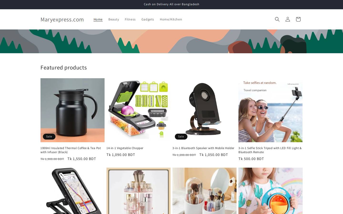 maryexpress.com homepage screenshot