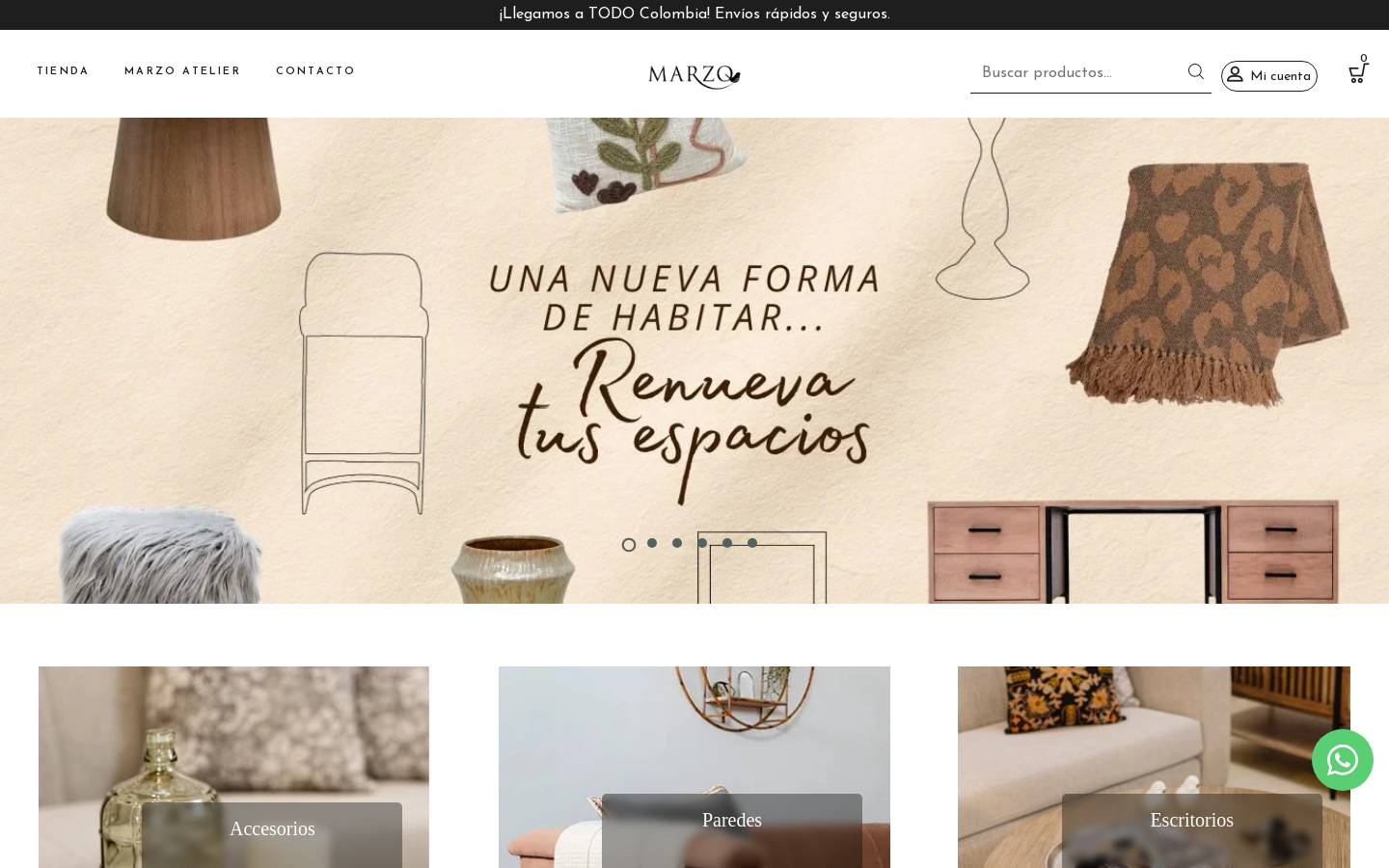 marzoatelier.com homepage screenshot