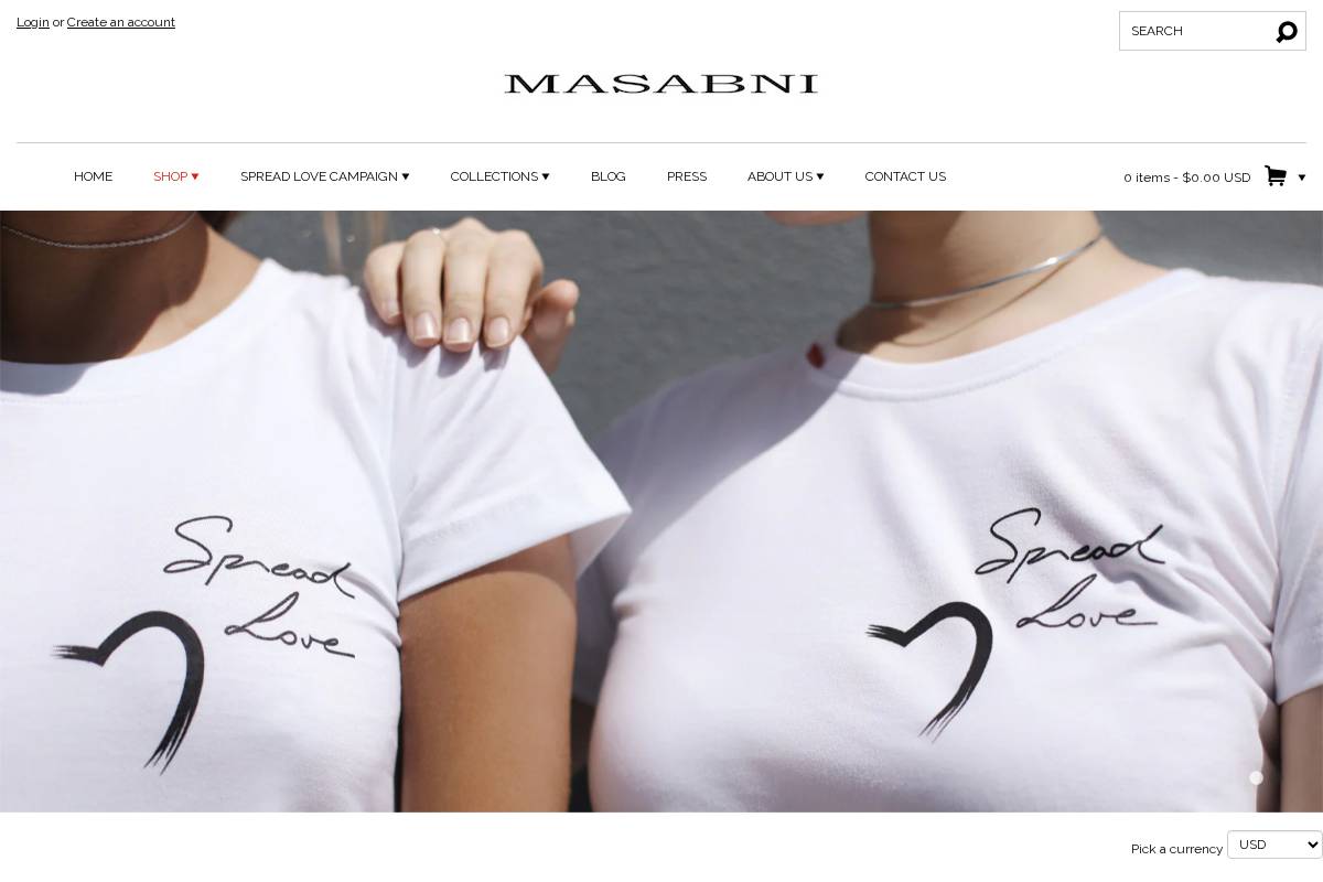 Women Casual and Cocktail Dresses by Canadian designer Masabni homepage screenshot