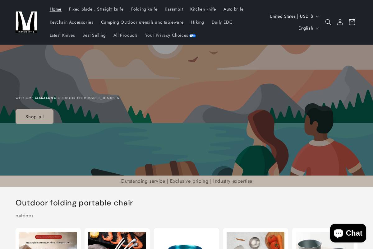 Masalong homepage screenshot