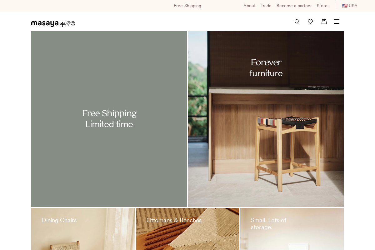 masayacompany.com homepage screenshot