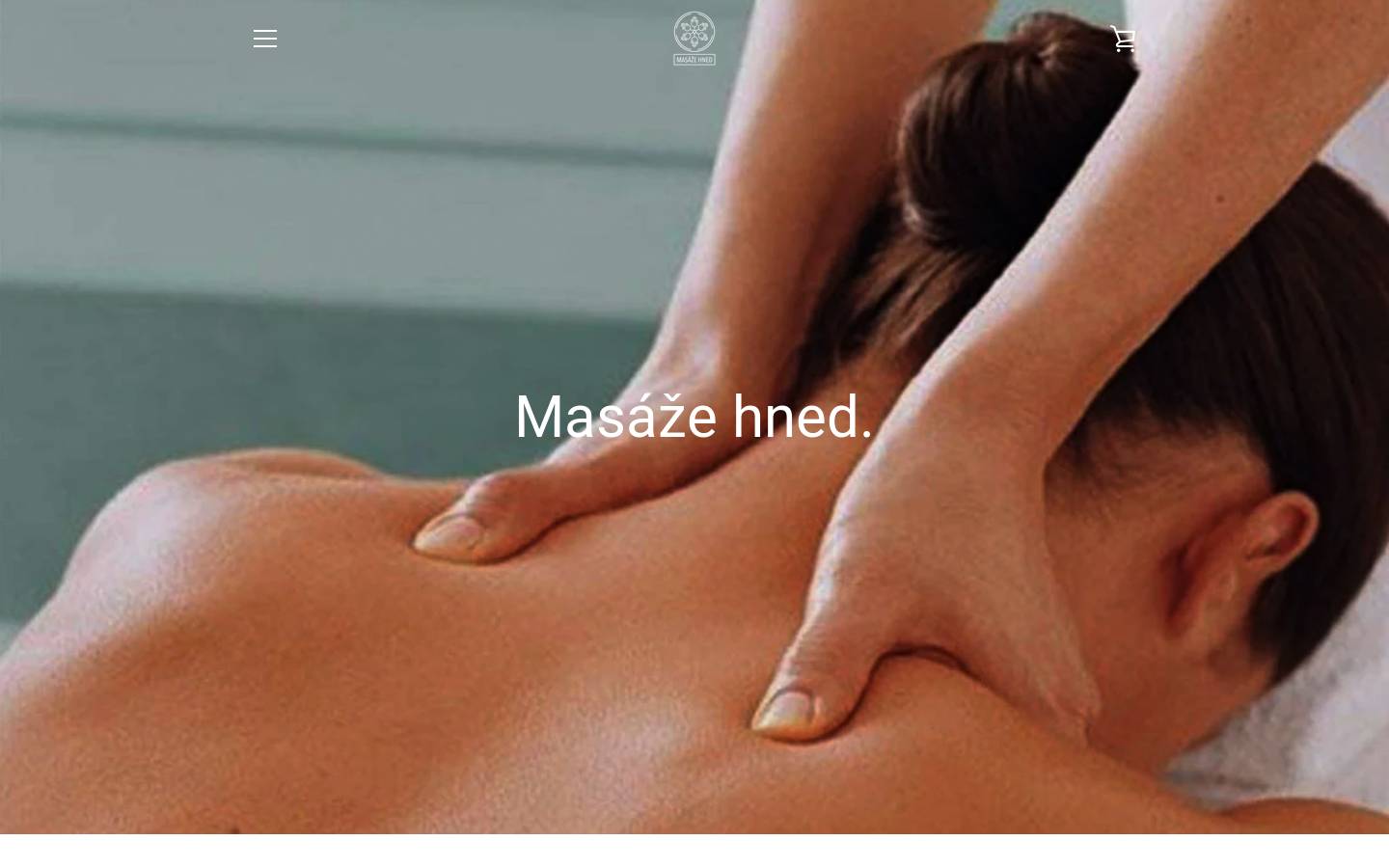 masazted.cz homepage screenshot