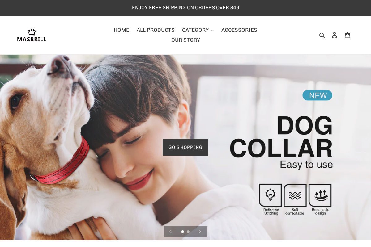 MASBRILL homepage screenshot