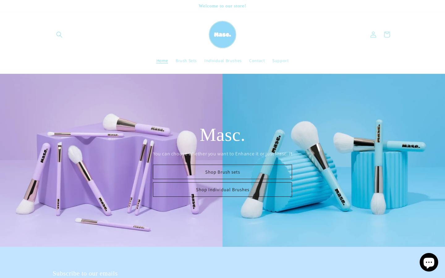 mascbeauty.com homepage screenshot