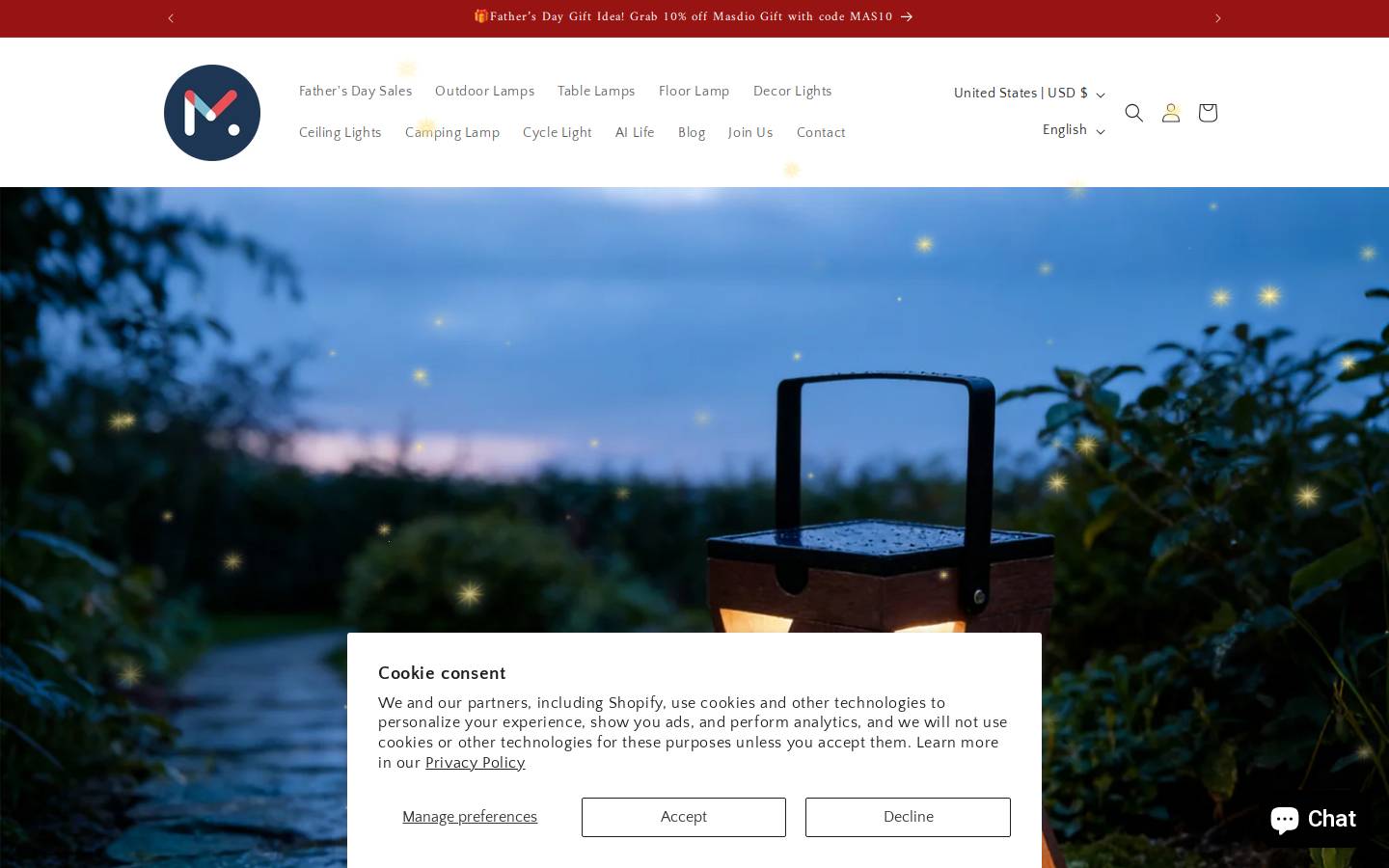 masdio.com homepage screenshot