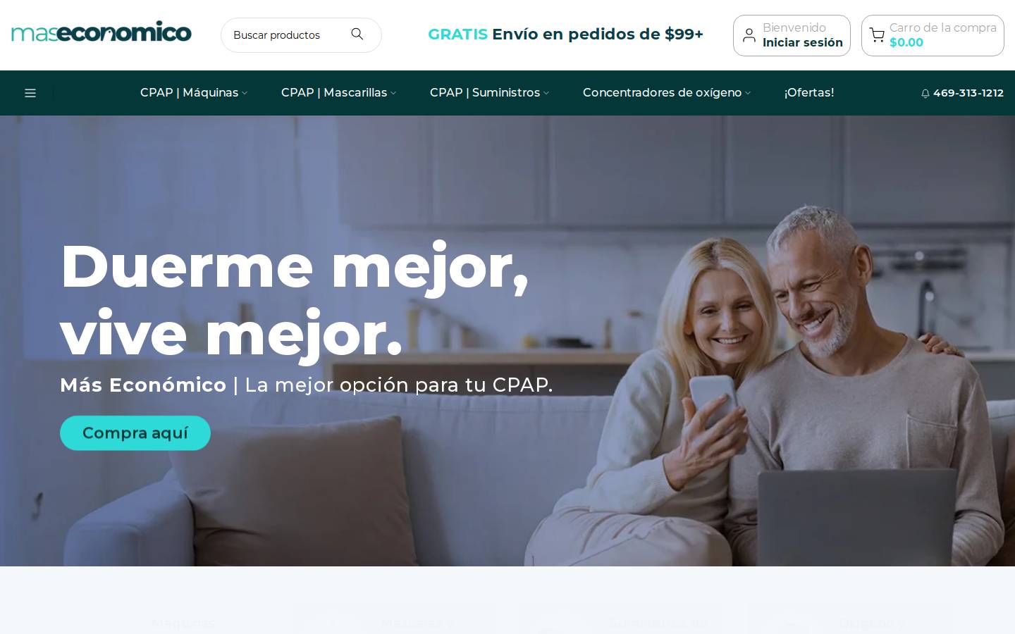maseconomico.com homepage screenshot