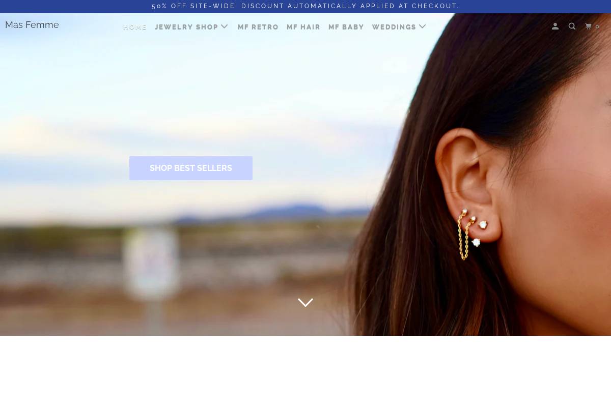 masfemme.com homepage screenshot