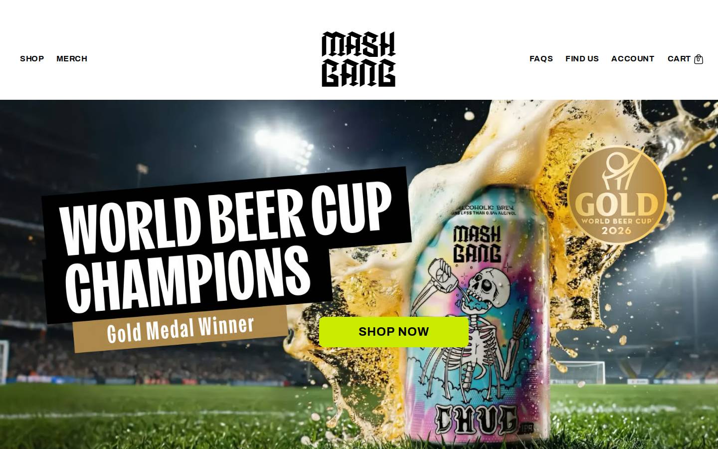 Mashgang homepage screenshot