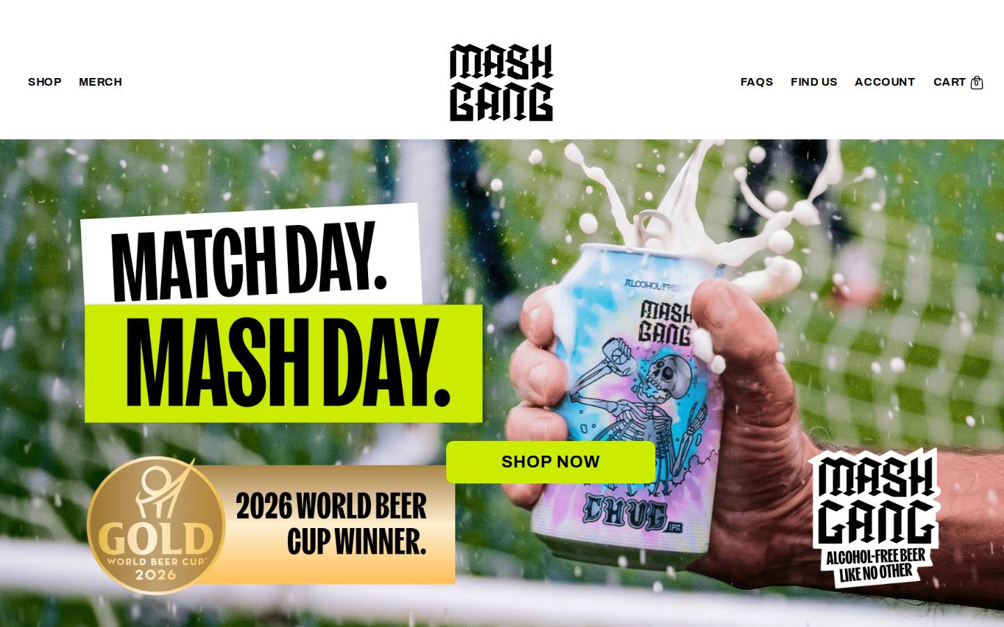 Mashgang homepage screenshot