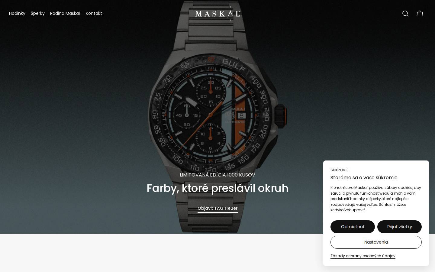 maskal.sk homepage screenshot