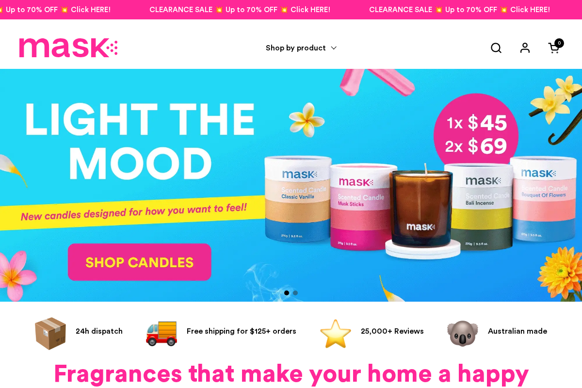 Maskco homepage screenshot