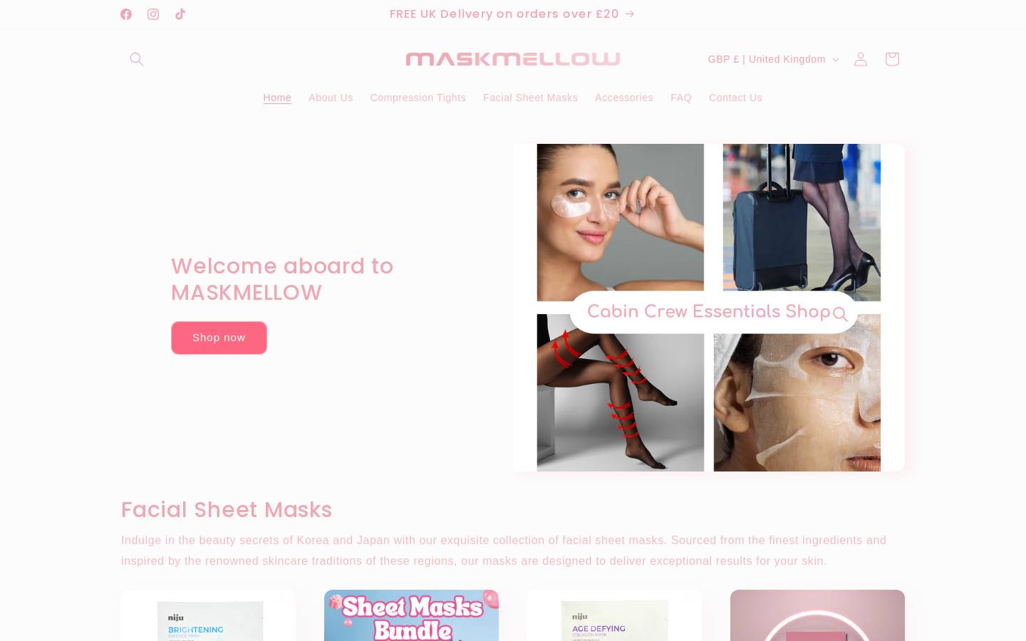 maskmellow.com homepage screenshot