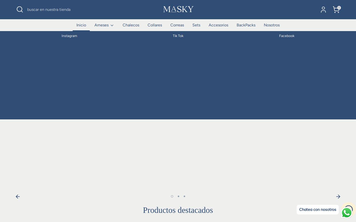 maskypets.com homepage screenshot