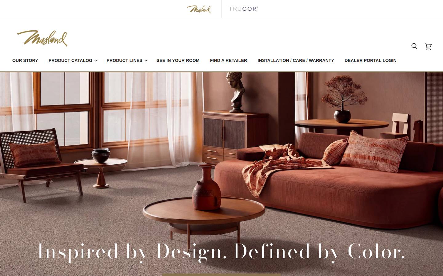 Masland Carpets, Inc homepage screenshot